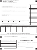 Form Ri-1040c-es - Composite Income Tax Estimated Payment - 2015