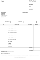 Invoice For A Self Employed Worker