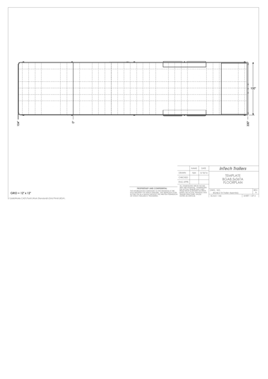 Trailer Floor Plan Template Printable pdf