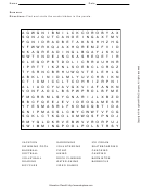 Summer Word Search Puzzle Template