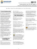 Instructions For Pa-40 Nrc-i - 2011