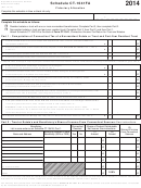 Schedule Ct-1041fa - Fiduciary Allocation - Connecticut Department Of Revenue - 2014