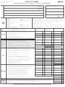 Form Ct-1040x - Amended Connecticut Income Tax Return For Individuals - 2014