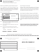 Form Ri-1040c-v - Composite Income Tax Return Payment - 2014