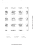 Back To School Word Search Puzzle Template