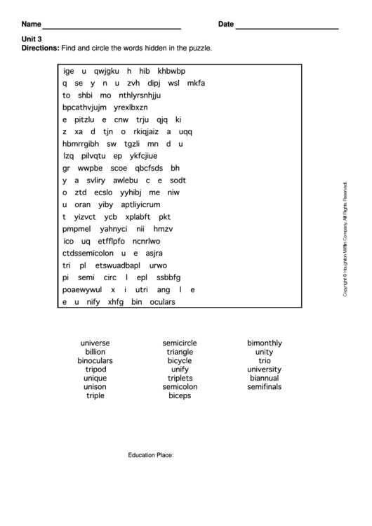 Level 7 Word Search Puzzle Template Printable pdf
