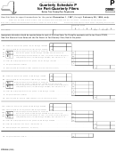 Form St-810.6 - Quarterly Schedule P For Part-quarterly Filers