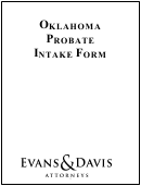 Oklahoma Probate Intake Form