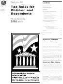 Publication 929 - Tax Rules For Children And Dependents