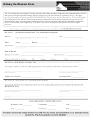 Military Verification Form