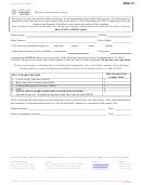 Military Information Form