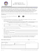 Form Mv53 - Application For Military Registration
