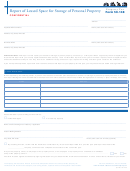 Form 50-148 - Report Of Leased Space For Storage Of Personal Property