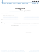 Form 50-223 - Notice Of Issuance Of Arb Order To Taxing Unit