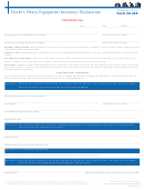 Form 50-265 - Dealer's Heavy Equipment Inventory Declaration