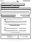 Form 50-707 - Appointment Of Arbitrator - Change Request Form