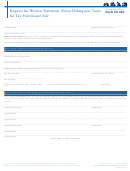 Form 50-307 - Request For Written Statement About Delinquent Taxes For Tax Foreclosure Sale