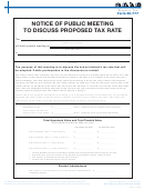 Form 50-777 - Notice Of Public Meeting To Discuss Proposed Tax Rate