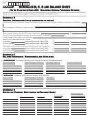 Form 203 Sch - Schedules B, C, D And Balance Sheet Schedules B, C, D And Balance Sheet - 2004