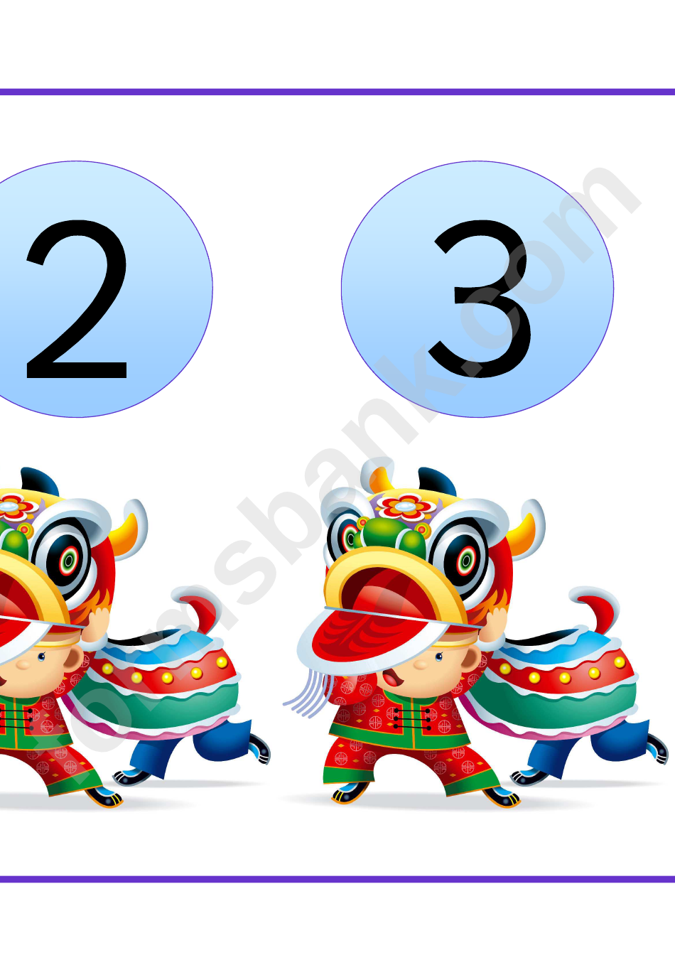 0-10 Numbers Classroom Banner Template