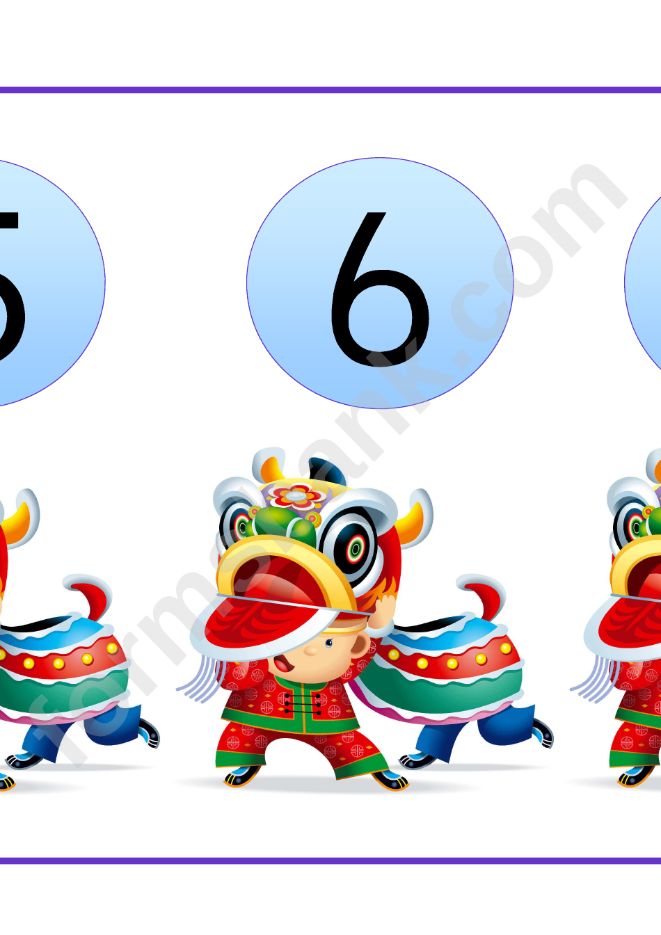 0-10 Numbers Classroom Banner Template