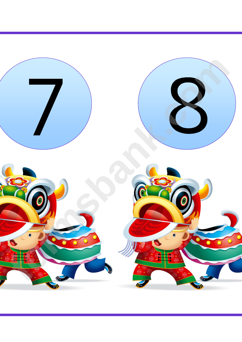 0-10 Numbers Classroom Banner Template