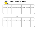 I Didn't Eat Candy Today - Healthy Eating Chart - Black