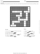 Level 2 Crossword Puzzle Template