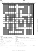 Level 8 Crossword Puzzle Template
