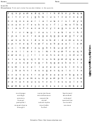 Level 8 Word Search Puzzle Template
