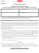Form Ft Qhc - Qualifying Holding Company Election - Ohio Department Of Taxation