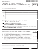 Form 507 - Statement Of Person Claiming An Income Tax Refund Due A Deceased Taxpayer