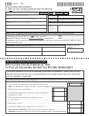 Form 504 - Application For Extension Of Time To File An Oklahoma Income Tax Return - 2012