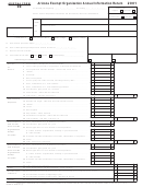 Arizona Form 99 - Exempt Organization Annual Information Return - 2001