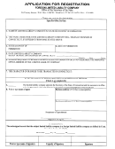 Application For Registration Foreign Limited Liability Company - Secretary Of The State