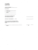 Leasing Tax Return Form - City Of Marion