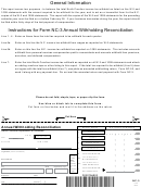 Form Nc-3 - Instructions For Form Nc-3 Annual Withholding Reconciliation