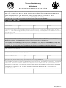 Form Dl-5 - Texas Residency Affidavit