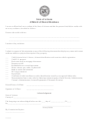 Form 2306606 - Affidavit Of Shared Residence - State Of Arizona