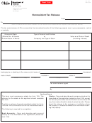 Form Et 14a - Nonresident Tax Release - Ohio Department Of Taxation