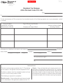 Form Et 14 - Resident Tax Release (ohio Revised Code 5731.39)