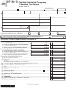 Form Ct-33-c - Captive Insurance Company Franchise Tax Return - 2012