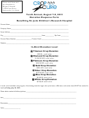 Donation Response Form Benefiting St. Jude Children's Research Hospital - 2015