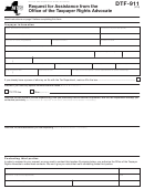 Form Dtf-911 - Request For Assistance From The Office Of The Taxpayer Rights Advocate