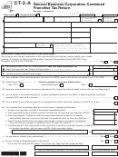 Form Ct-3-a - General Business Corporation Combined Franchise Tax Return - 2012