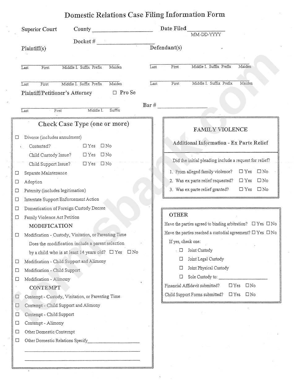 domestic-relatioms-case-filing-information-form-printable-pdf-download