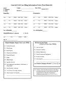 General Civil Case Filing Information Form (non-domestic)