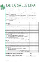 Practicum Evaluation Form