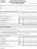 Form Dtf-1000 - Real Property Transfer Gains Tax Schedule Of Original Purchase Price For The Final Computation