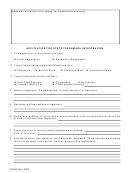 Form 08-565 - Application For State Trademark Registration